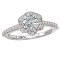 Halo Semi-Mount Diamond Ring