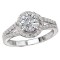 Split Shank Semi-Mount Diamond Ring
