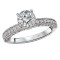Peg Head Semi-Mount Diamond Ring