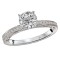 Peg Head Semi-Mount Diamond Ring