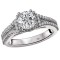 Split Shank Semi-Mount Diamond Ring