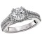 Split Shank Semi-Mount Diamond Ring