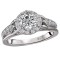 Halo Semi-Mount Diamond Ring