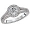 Split Shank Semi-Mount Diamond Ring