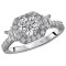 Halo Semi-Mount Diamond Ring