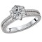 Split Shank Semi-Mount Diamond Ring