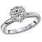 Halo Semi-Mount Diamond Ring