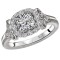 Halo Semi-Mount Diamond Ring