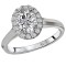 Halo Semi-Mount Diamond Ring