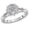 Halo Semi-Mount Diamond Ring