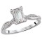 Peg Head Semi-Mount Diamond Ring