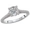 Peg Head Semi-Mount Diamond Ring
