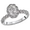 Halo Semi-Mount Diamond Ring