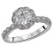 Halo Semi-Mount Diamond Ring