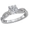 Peg Head Semi-Mount Diamond Ring