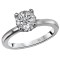 Peg Head Semi-Mount Diamond Ring