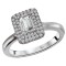 Halo Semi-Mount Diamond Ring