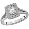 Split Shank Semi-Mount Diamond Ring