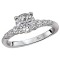 Peg Head Semi-Mount Diamond Ring