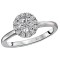 Halo Semi-Mount Diamond Ring