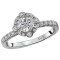 Halo Semi-Mount Diamond Ring