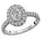Halo Semi-Mount Diamond Ring