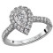 Halo Semi-Mount Diamond Ring