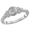 Halo Semi-Mount Diamond Ring