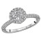 Halo Semi-Mount Diamond Ring