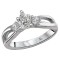 3 Stone Semi-Mount Diamond Ring