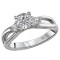 3 Stone Semi-Mount Diamond Ring