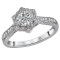 Halo Semi-Mount Diamond Ring