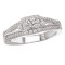 Halo Semi-Mount Diamond Ring