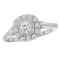 Halo Semi-Mount Diamond Ring