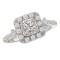 Halo Semi-Mount Diamond Ring