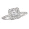 Halo Semi-Mount Diamond Ring
