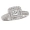 Halo Semi-Mount Diamond Ring