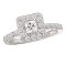 Halo Semi-Mount Diamond Ring