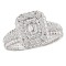 Halo Semi-Mount Diamond Ring