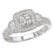 Halo Semi-Mount Diamond Ring