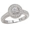 Halo Semi-Mount Diamond Ring