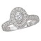 Halo Semi-Mount Diamond Ring
