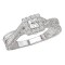 Halo Semi-Mount Diamond Ring