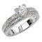 Halo Semi-Mount Diamond Ring