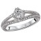 Split Shank Semi-Mount Diamond Ring