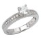 Solitaire Semi-Mount Diamond Ring