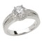 Split Shank Semi-Mount Diamond Ring