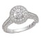 Halo Semi-Mount Diamond Ring