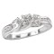 3-Stone Semi-Mount Diamond Ring