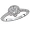 Halo Semi-mount Diamond Ring